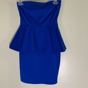 Blue tube too dress